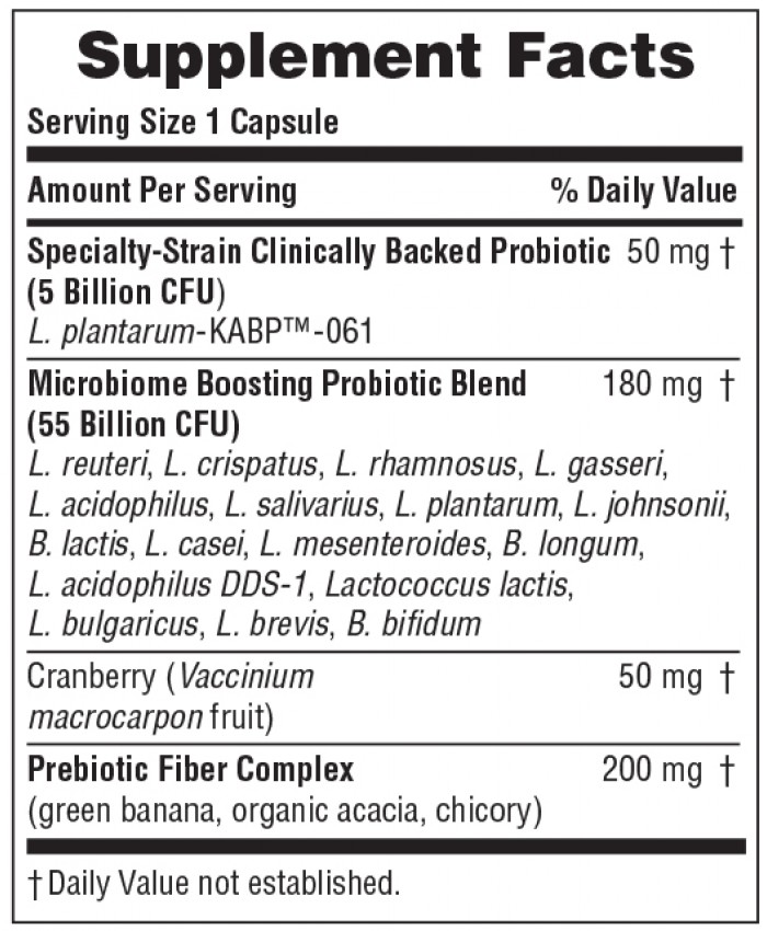 Nature's Plus Gi Natural Probiotic Women 30caps